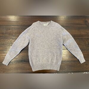 Vintage Sears Classic Grey wool sweater Made In Hong Kong men’s XL